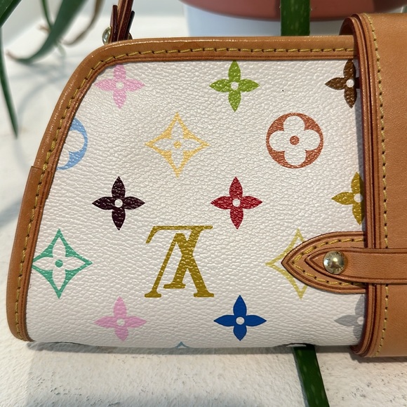 Vintage MURAKAMI Louis Vuitton SHIRLEY 💜💙💚💛LV shoulder bag💕 - Picture 6 of 10
